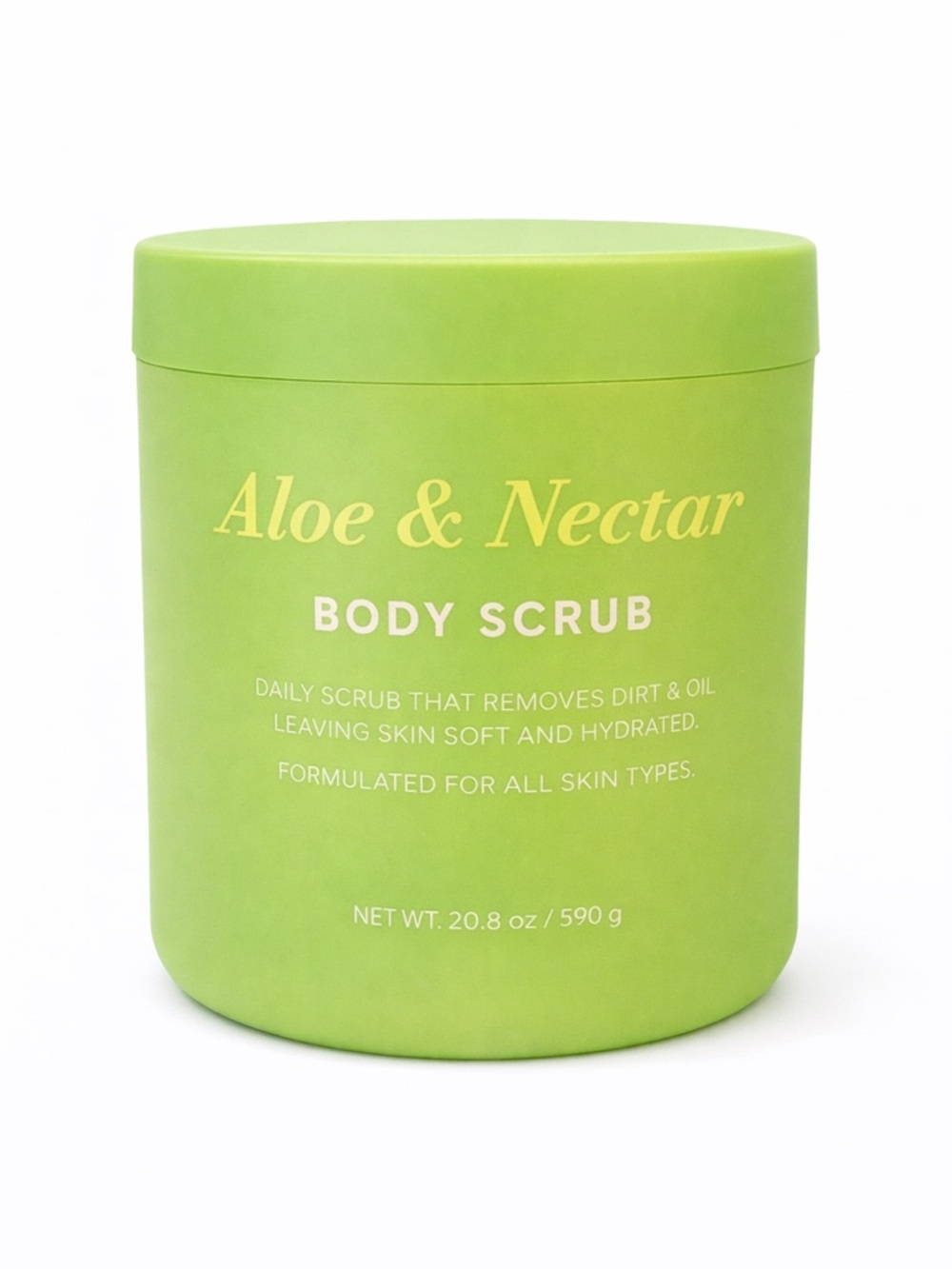 Aloe & Nectar Body Scrub Exfoliating Hydrating Daily Scrub 20.8 oz